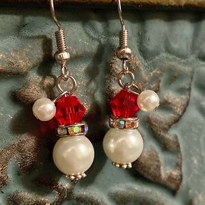 Handmadede Santa Earrings